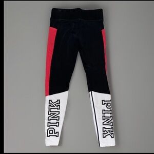 Rare Victoria’s Secret Pink Yoga Leggings W/Media Pockets On Both Sides HTF Sz S